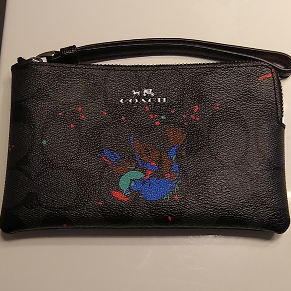 Coach Handbags - Coach Bird Print Wristlet